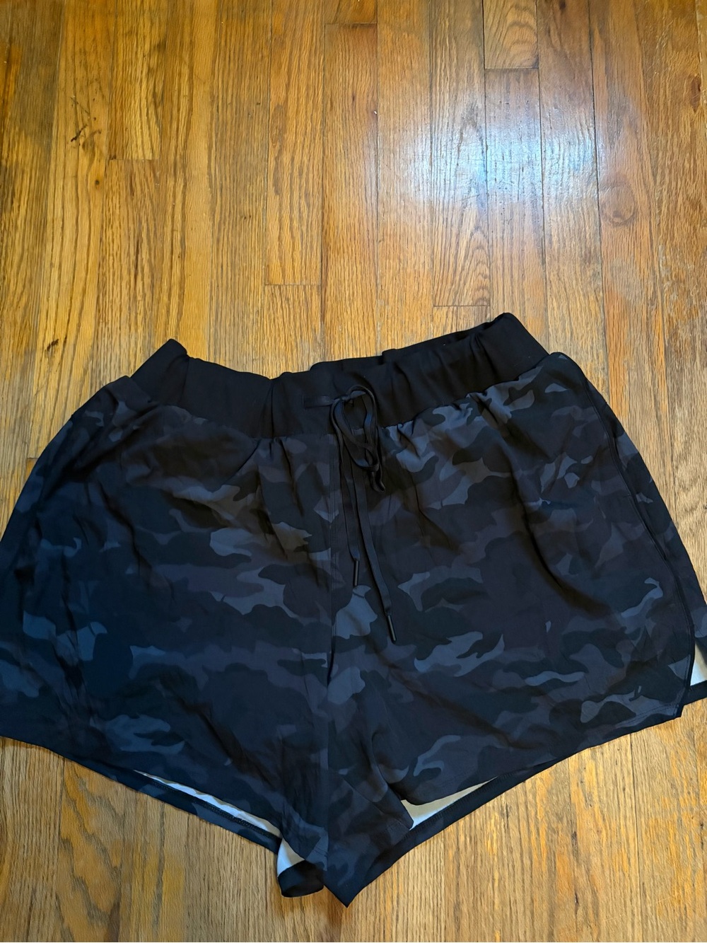 Lane Bryant Black Camo Athletic Shorts